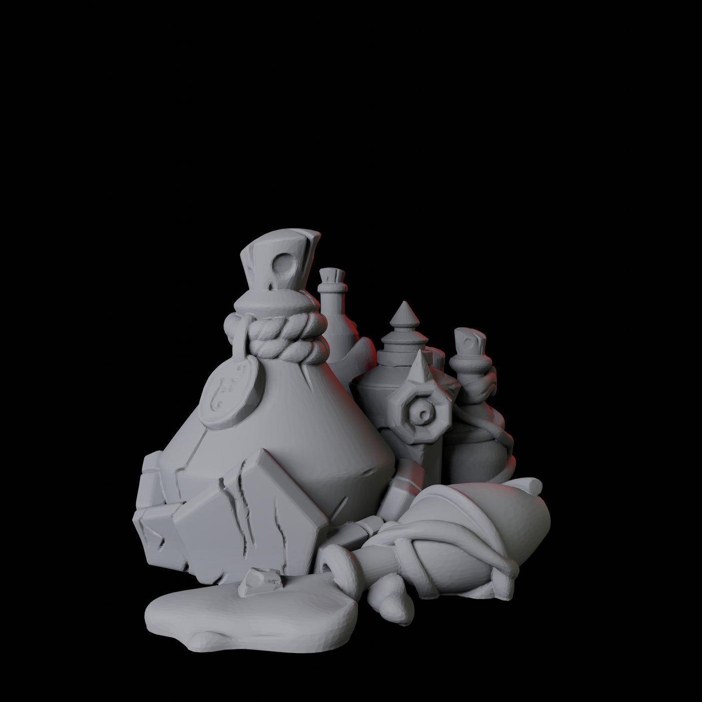 Potion Bottle A Miniature for Dungeons and Dragons, Pathfinder or other TTRPGs