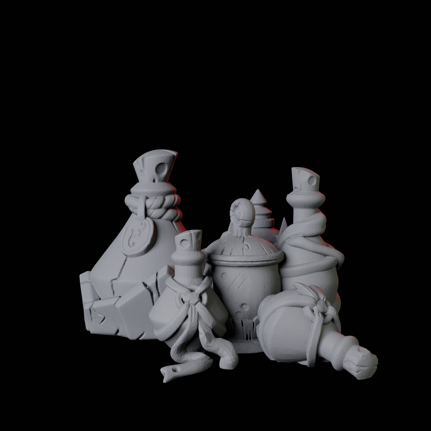Potion Bottle B Miniature for Dungeons and Dragons, Pathfinder or other TTRPGs