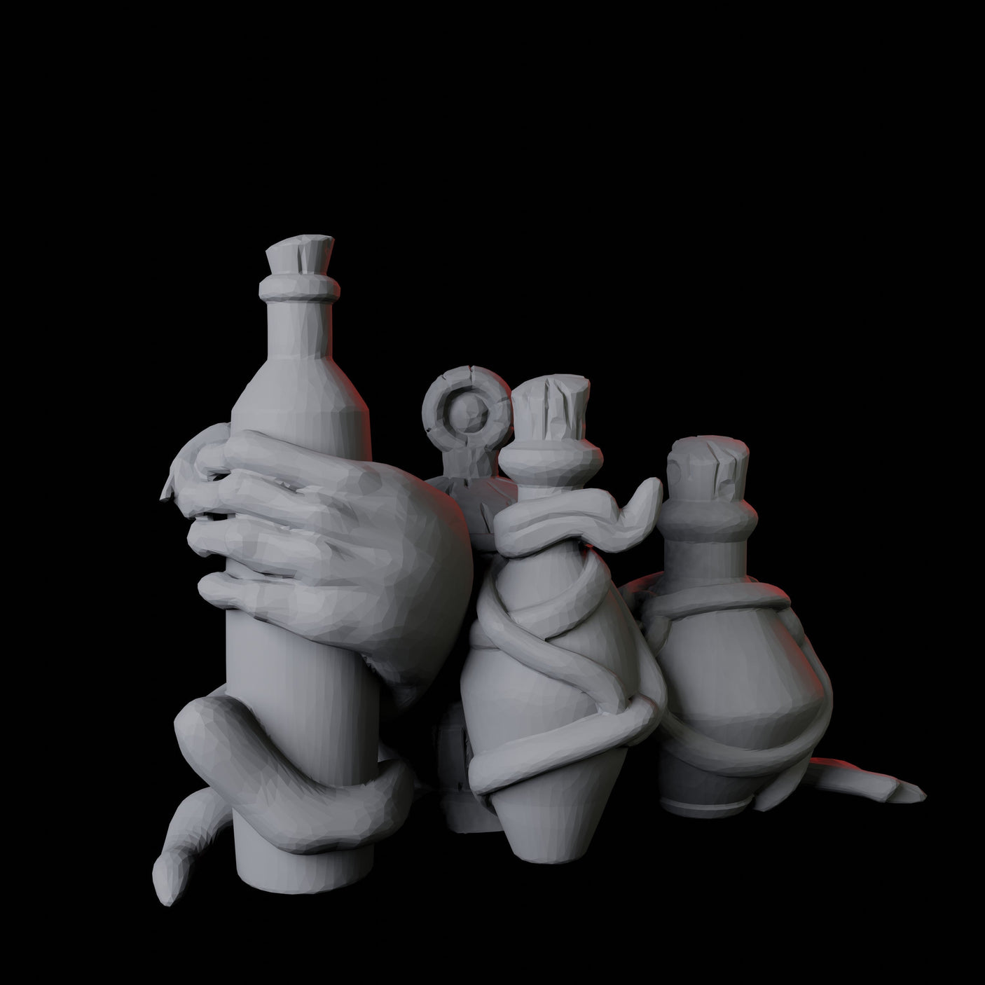 Potion Bottle C Miniature for Dungeons and Dragons, Pathfinder or other TTRPGs