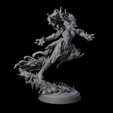 Pouncing Forest Dryad Miniature for Dungeons and Dragons, Pathfinder or other TTRPGs