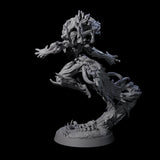 Pouncing Forest Dryad Miniature for Dungeons and Dragons, Pathfinder or other TTRPGs