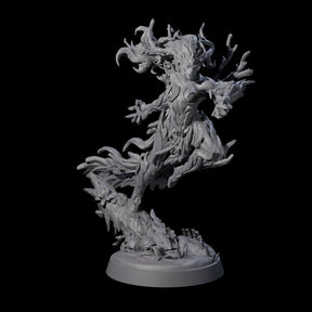 Pouncing Forest Dryad Miniature for Dungeons and Dragons, Pathfinder or other TTRPGs