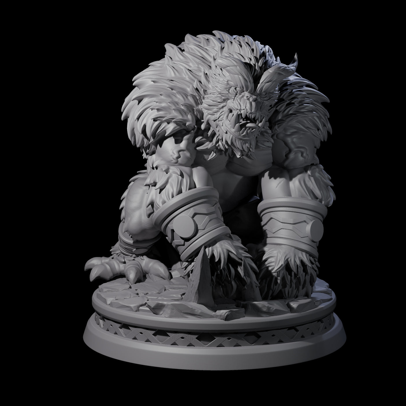 Pounding Balor-Kin Miniature for Dungeons and Dragons, Pathfinder or other TTRPGs