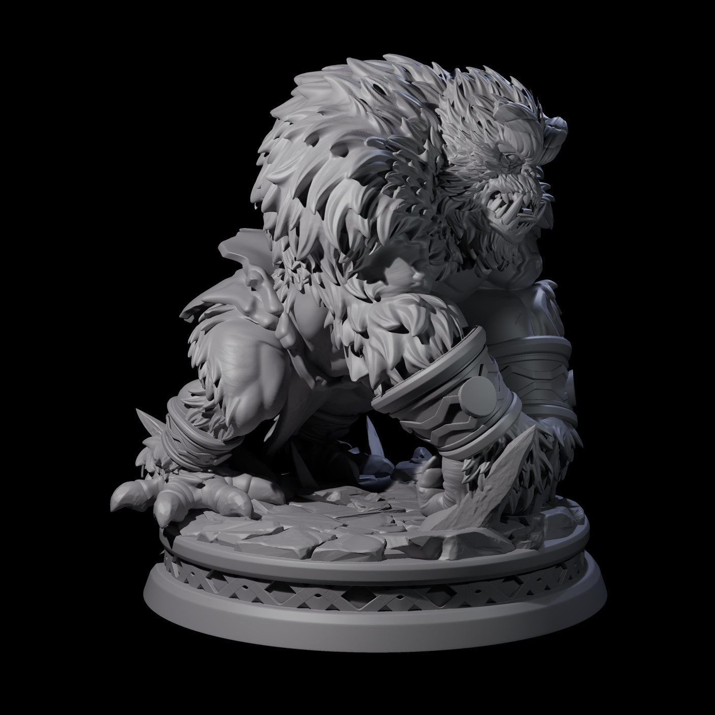 Pounding Balor-Kin Miniature for Dungeons and Dragons, Pathfinder or other TTRPGs