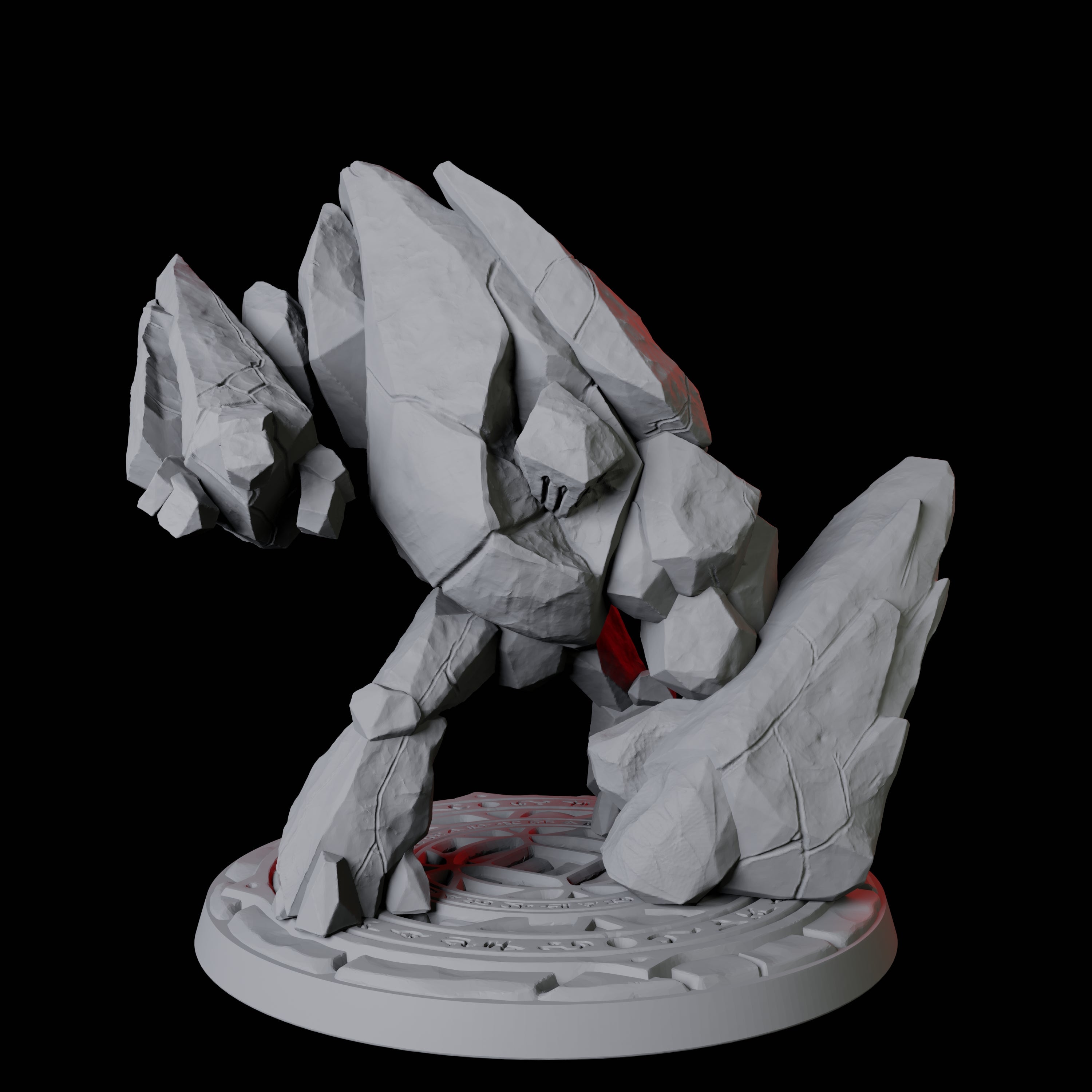 Pounding Earth Elemental Miniature for Dungeons and Dragons, Pathfinder or other TTRPGs