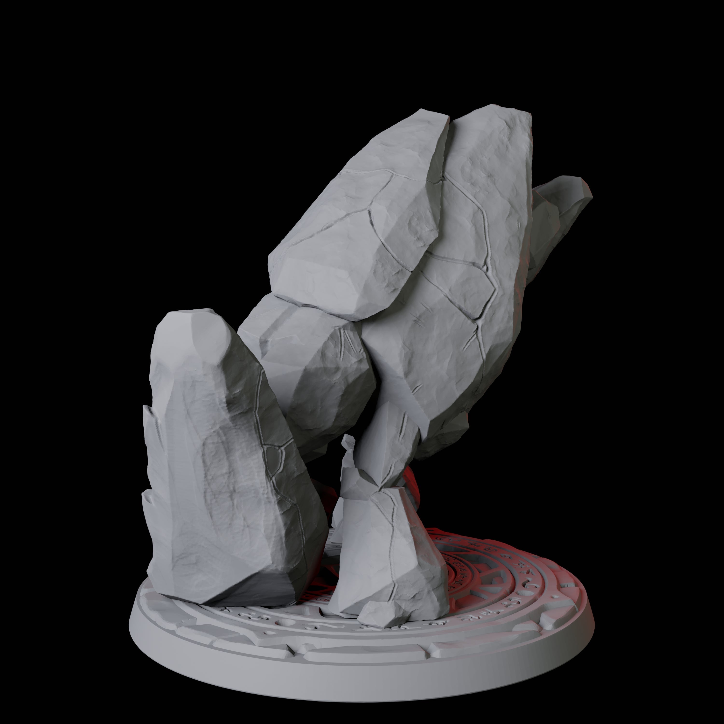 Pounding Earth Elemental Miniature for Dungeons and Dragons, Pathfinder or other TTRPGs