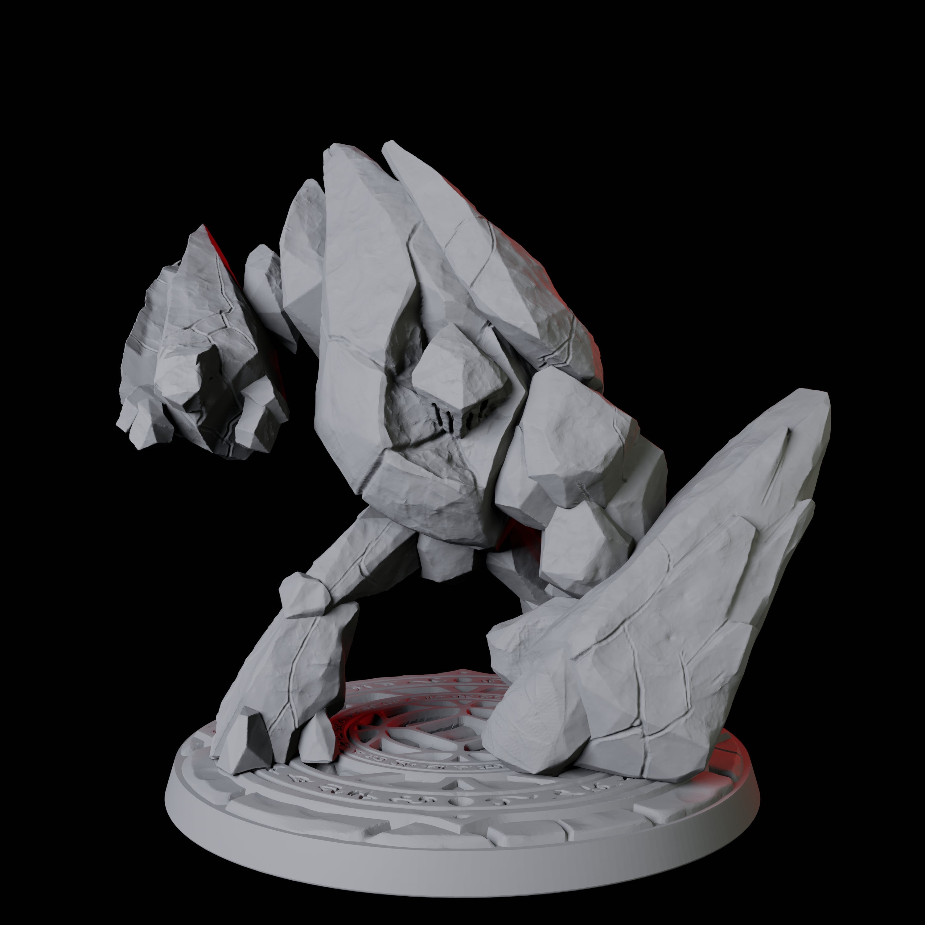 Pounding Earth Elemental Miniature for Dungeons and Dragons, Pathfinder or other TTRPGs