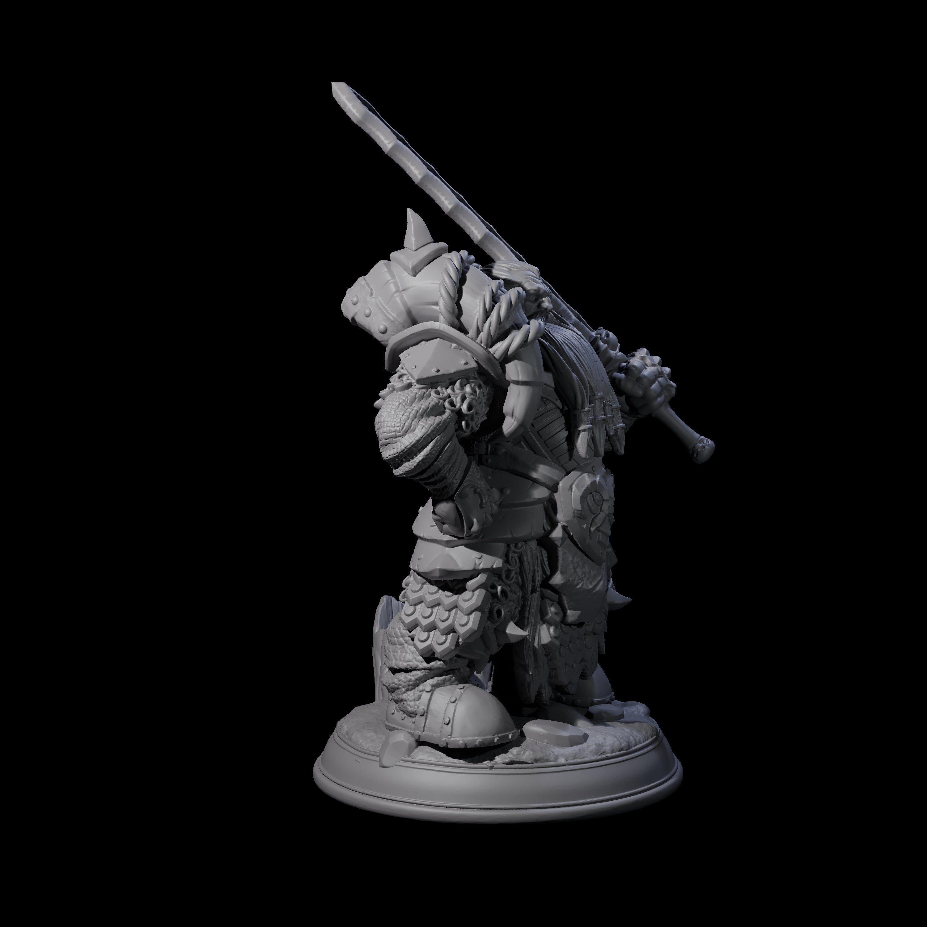 Powerful Dwarf Hunter Miniature for Dungeons and Dragons, Pathfinder or other TTRPGs