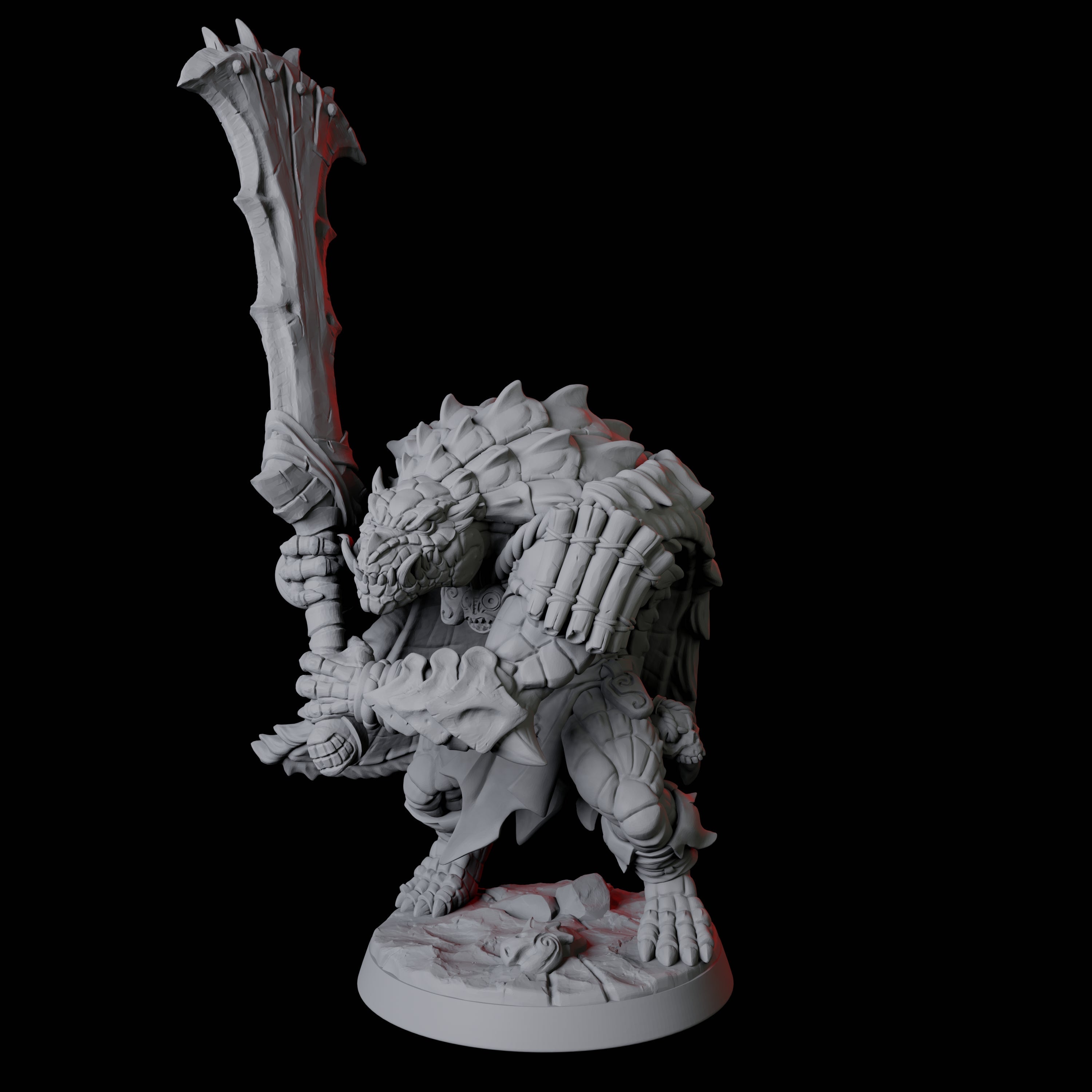 Powerful Frost Lizardfolk A Miniature for Dungeons and Dragons, Pathfinder or other TTRPGs