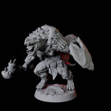 Powerful Frost Lizardfolk B Miniature for Dungeons and Dragons, Pathfinder or other TTRPGs