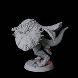 Powerful Frost Lizardfolk B Miniature for Dungeons and Dragons, Pathfinder or other TTRPGs