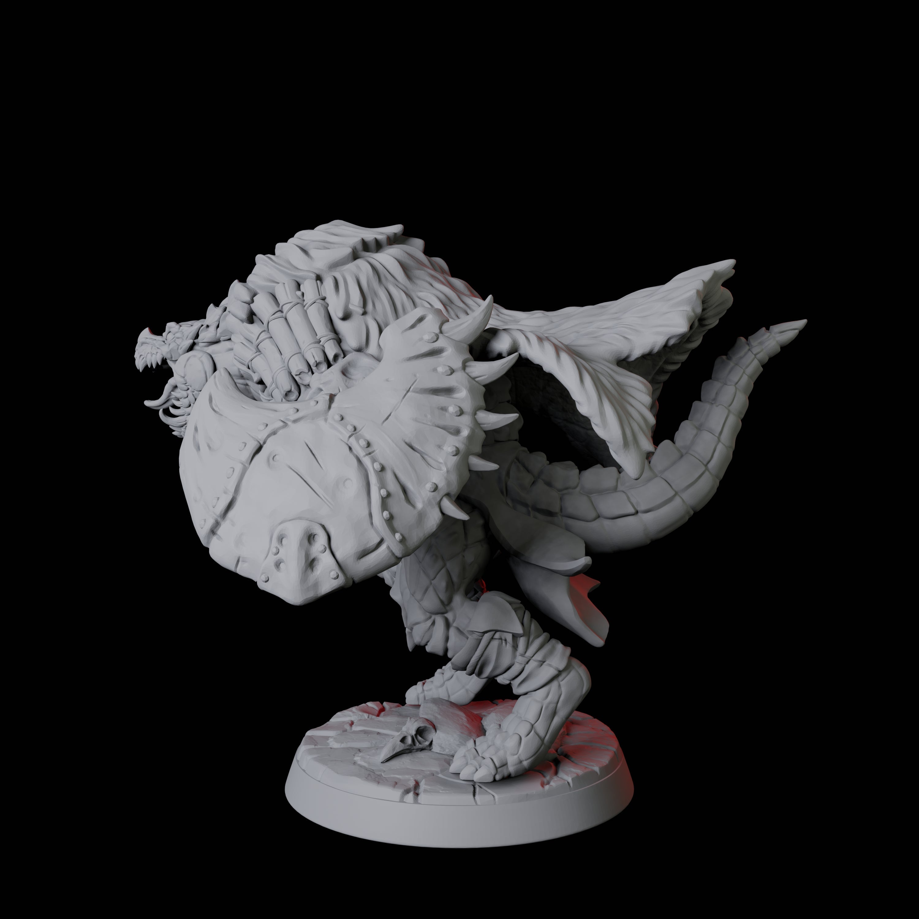 Powerful Frost Lizardfolk B Miniature for Dungeons and Dragons, Pathfinder or other TTRPGs