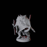 Powerful Frost Lizardfolk F Miniature for Dungeons and Dragons, Pathfinder or other TTRPGs