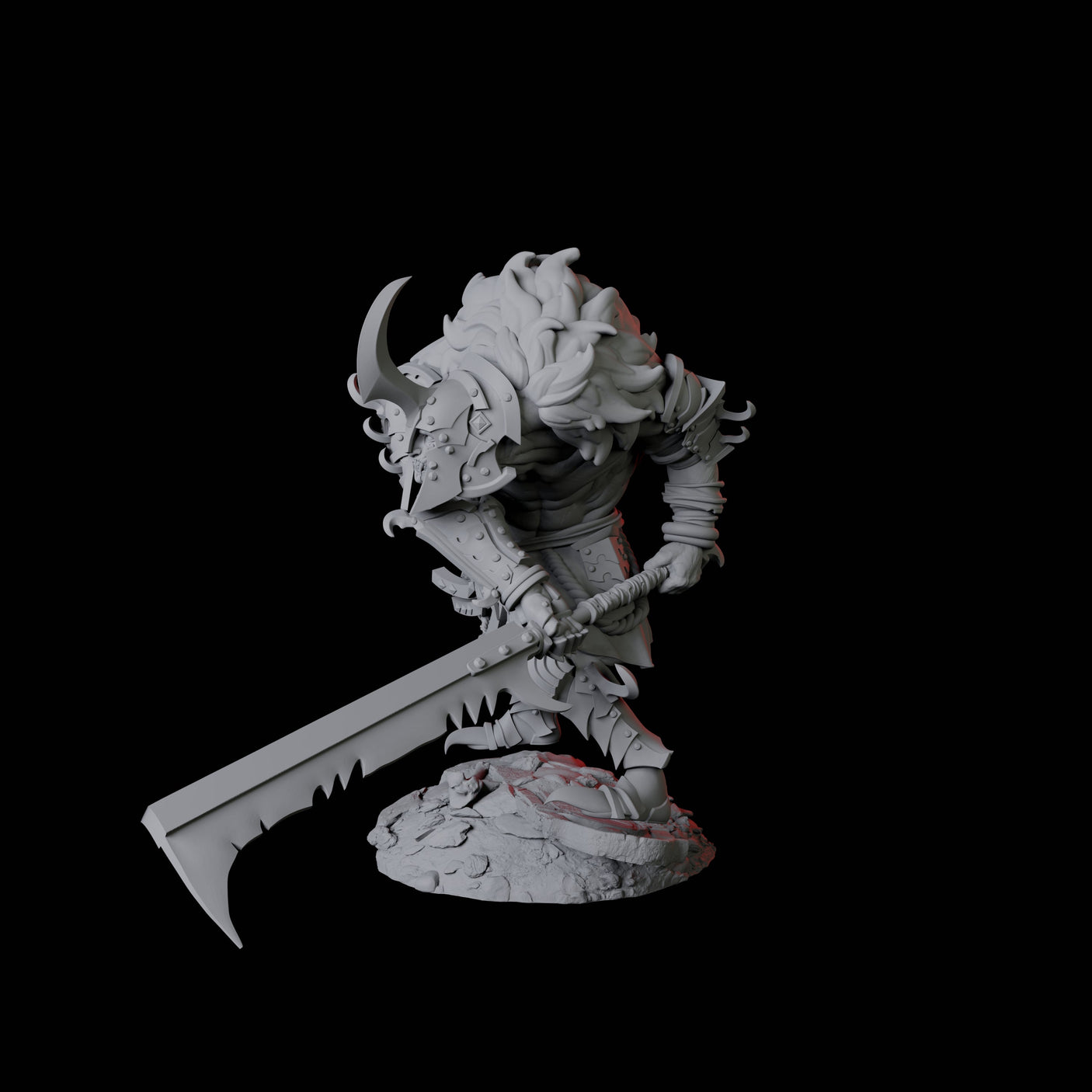 Powerful Nosferatu Overlord B Miniature for Dungeons and Dragons, Pathfinder or other TTRPGs