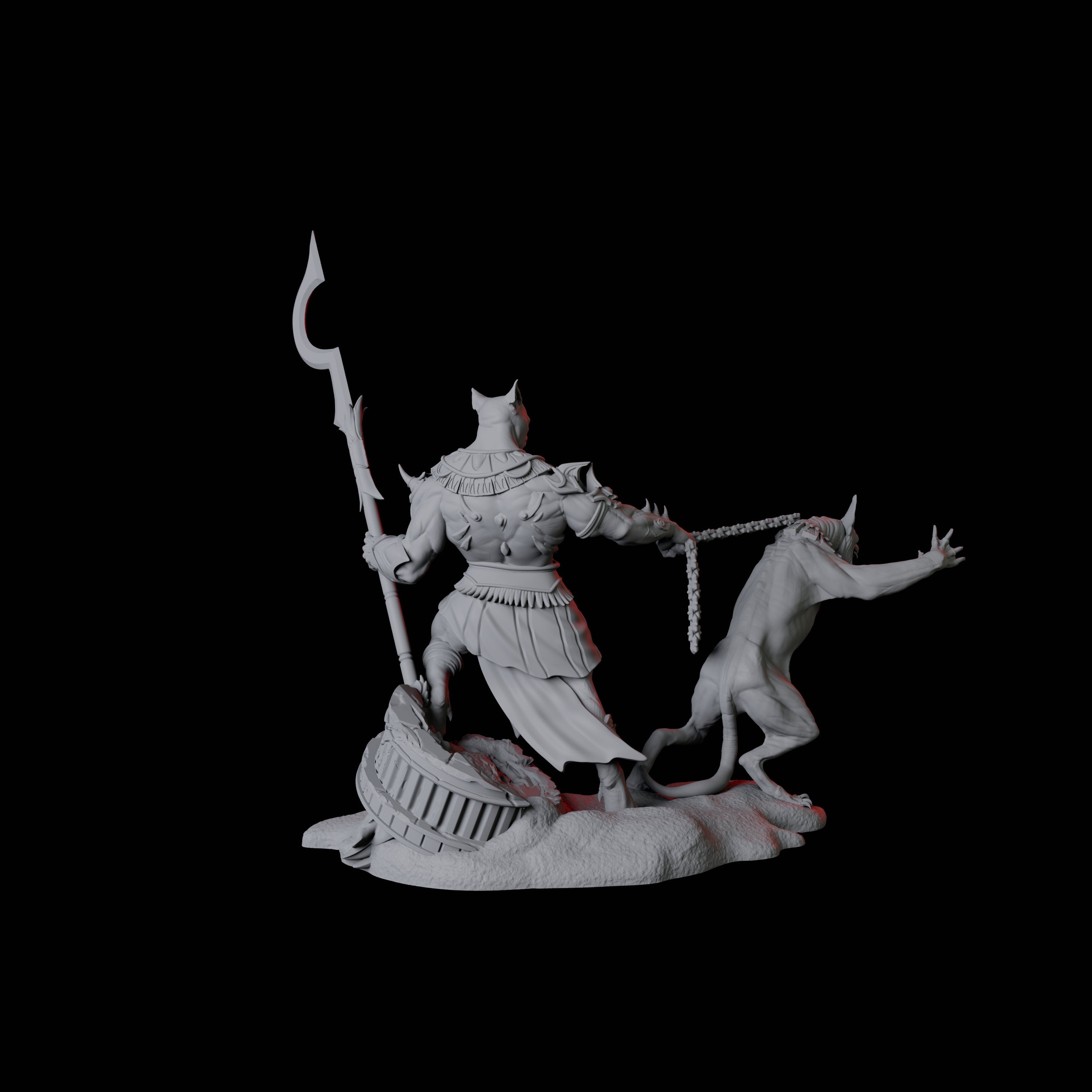 Powerful Tabaxi Warrior A Miniature for Dungeons and Dragons, Pathfinder or other TTRPGs