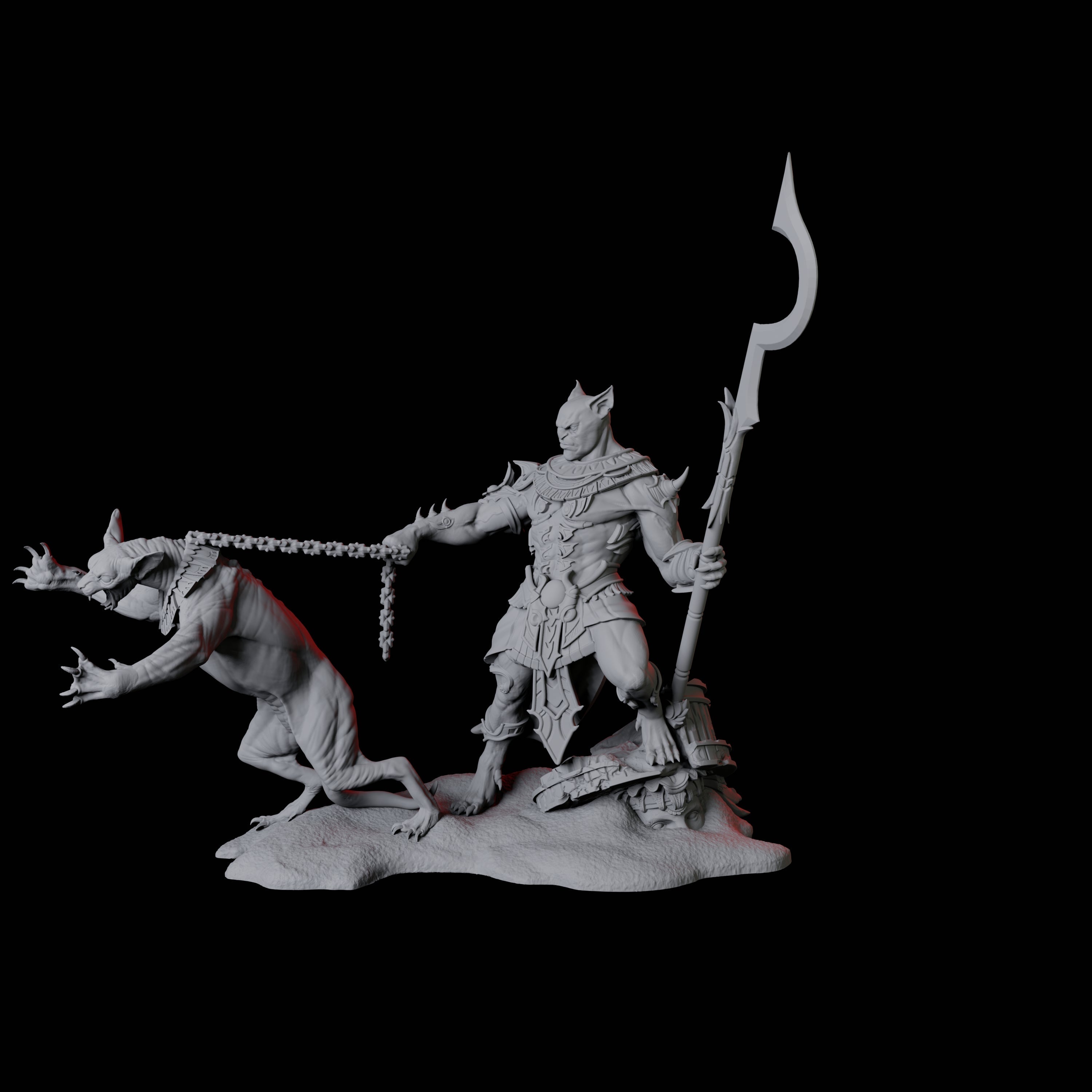 Powerful Tabaxi Warrior A Miniature for Dungeons and Dragons, Pathfinder or other TTRPGs