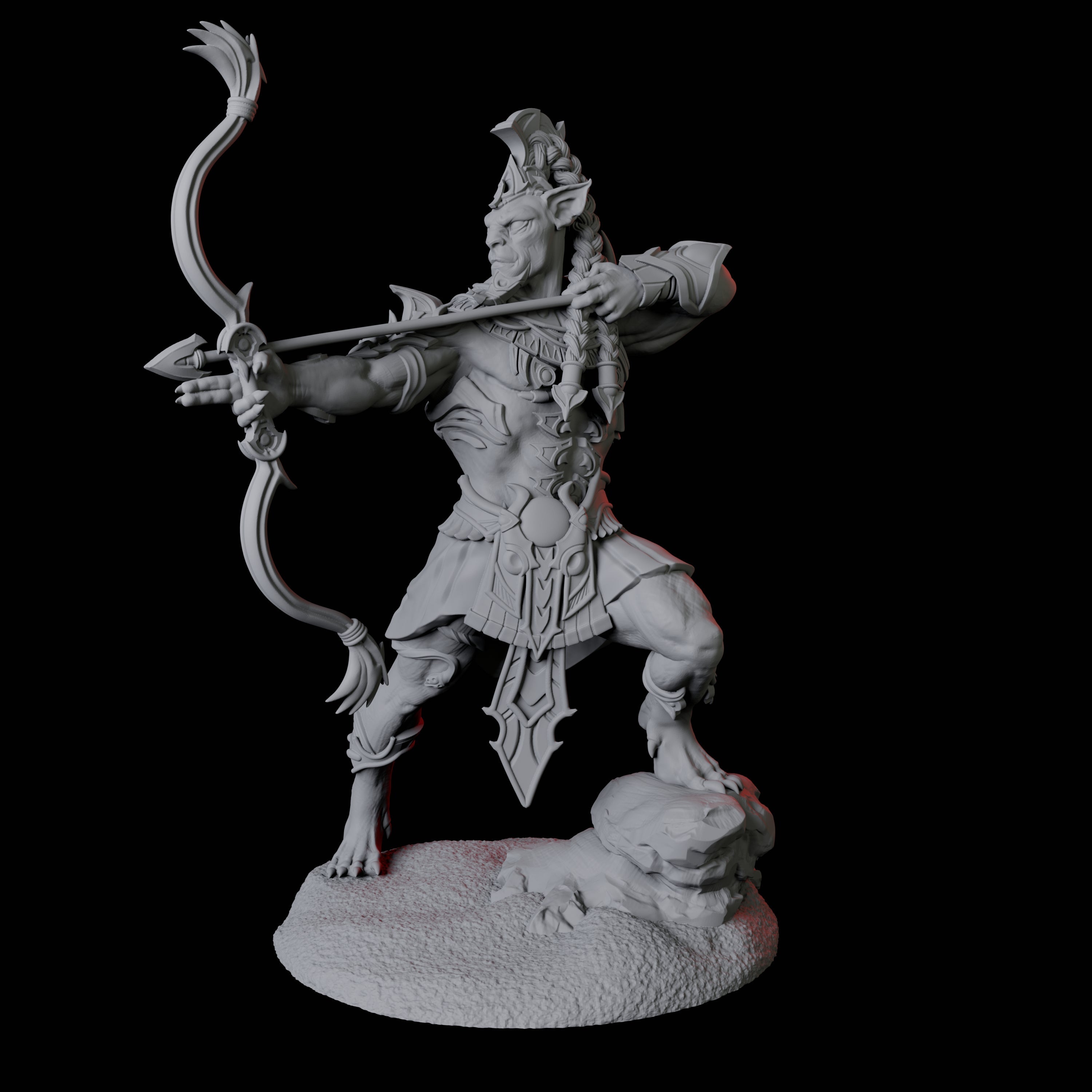 Powerful Tabaxi Warrior B Miniature for Dungeons and Dragons, Pathfinder or other TTRPGs