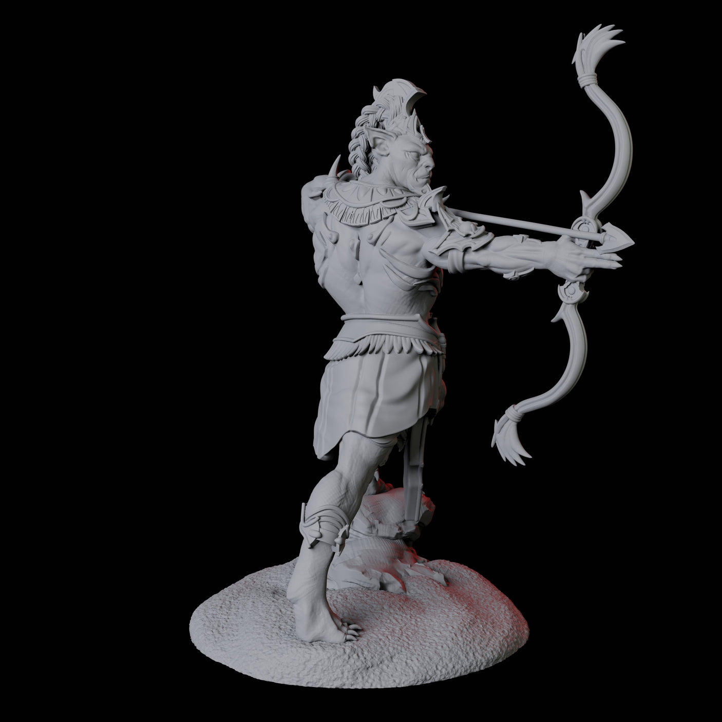Powerful Tabaxi Warrior B Miniature for Dungeons and Dragons, Pathfinder or other TTRPGs