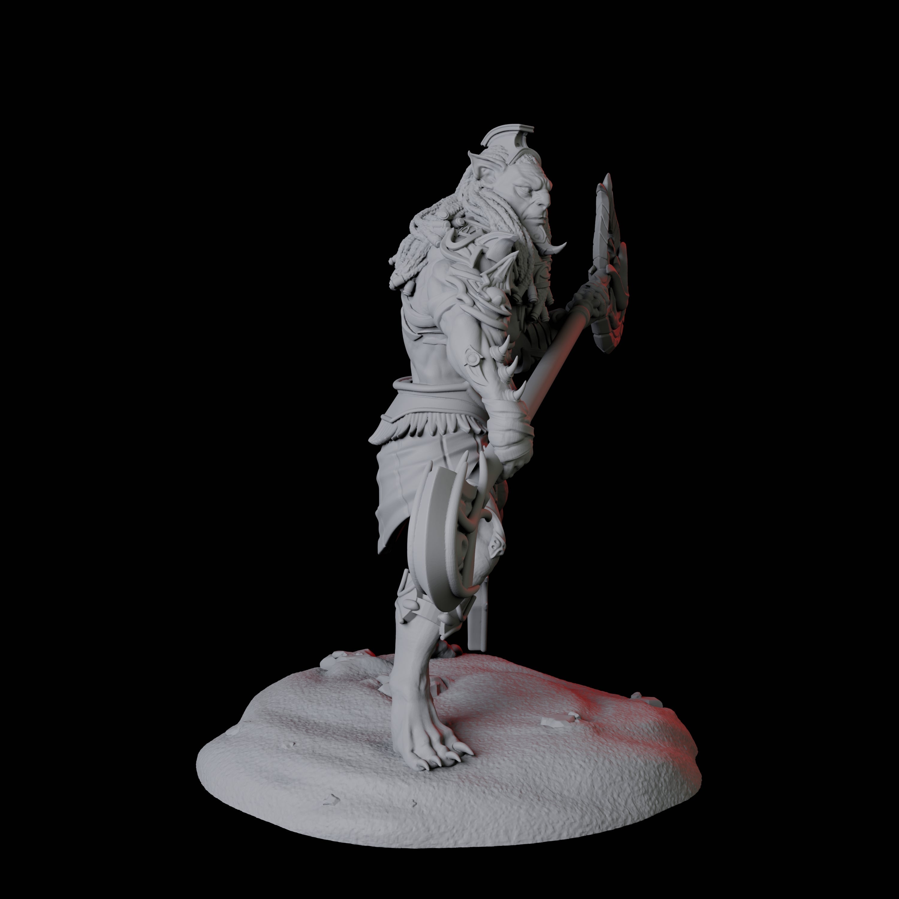 Powerful Tabaxi Warrior C Miniature for Dungeons and Dragons, Pathfinder or other TTRPGs