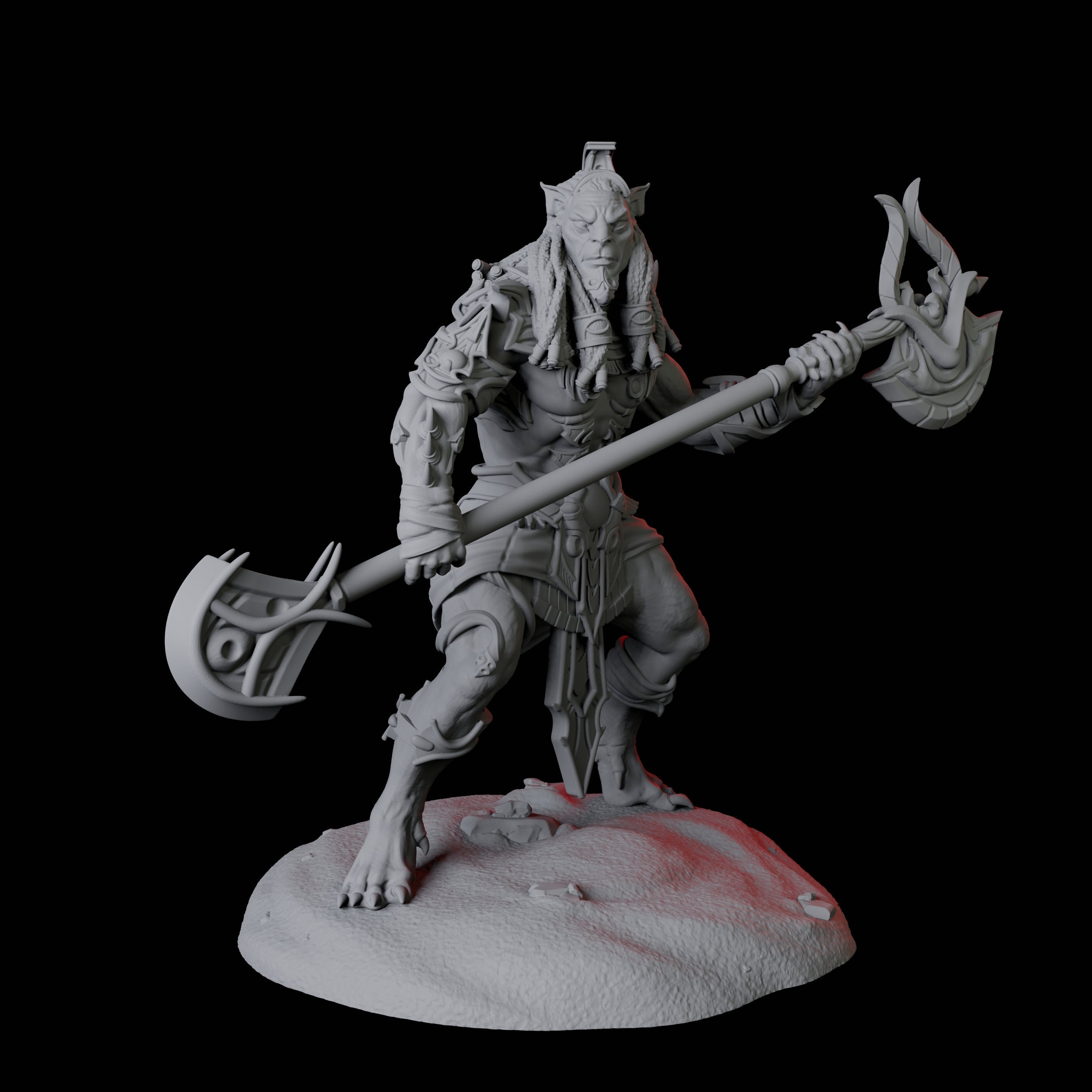 Powerful Tabaxi Warrior C Miniature for Dungeons and Dragons, Pathfinder or other TTRPGs