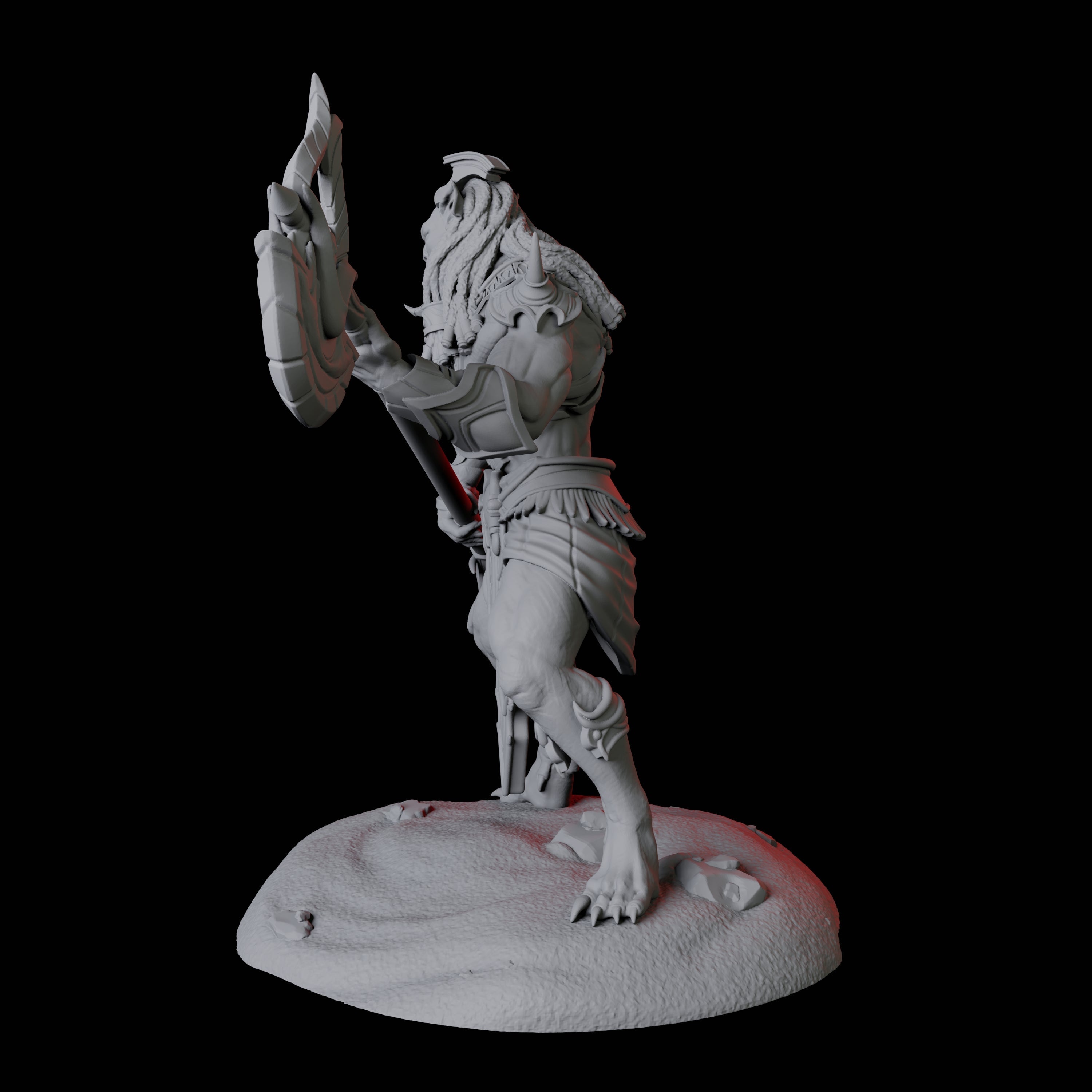 Powerful Tabaxi Warrior C Miniature for Dungeons and Dragons, Pathfinder or other TTRPGs