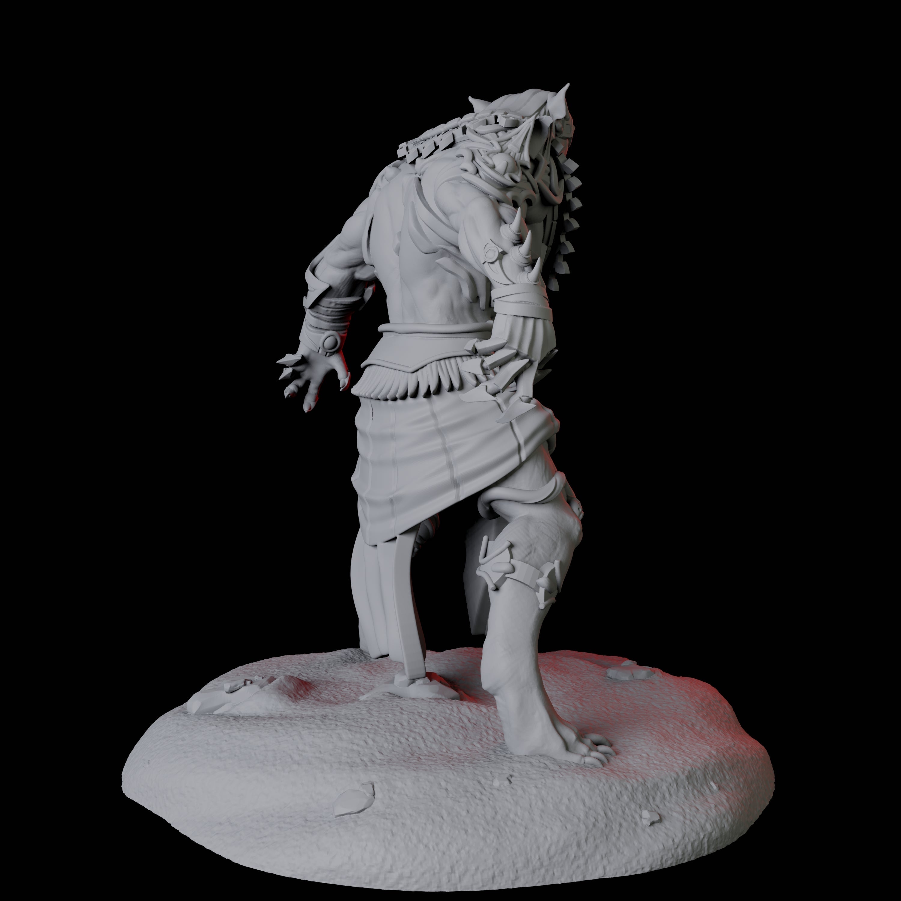 Powerful Tabaxi Warrior D Miniature for Dungeons and Dragons, Pathfinder or other TTRPGs