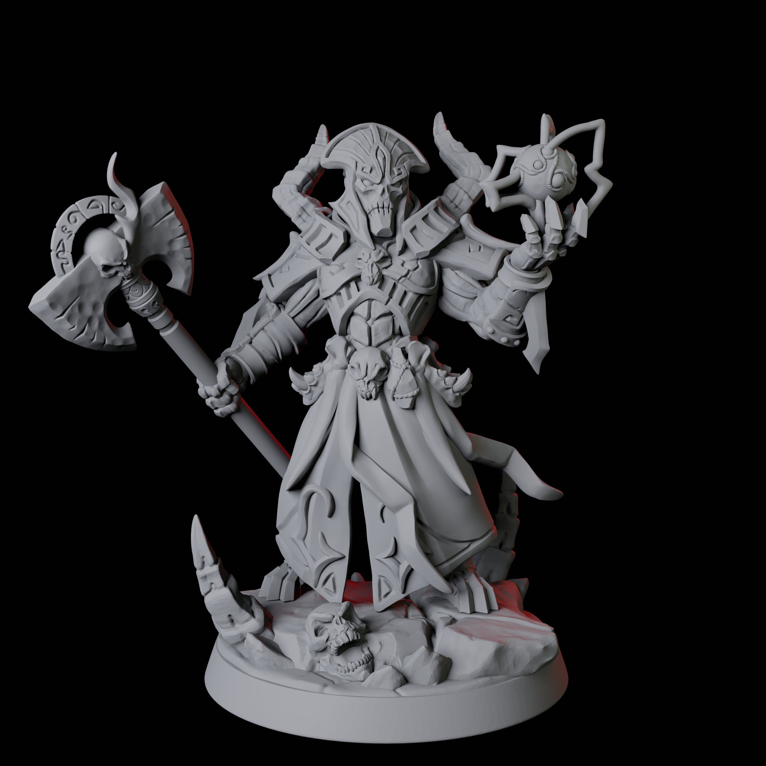Powerful Warforged Warlock Miniature for Dungeons and Dragons, Pathfinder or other TTRPGs
