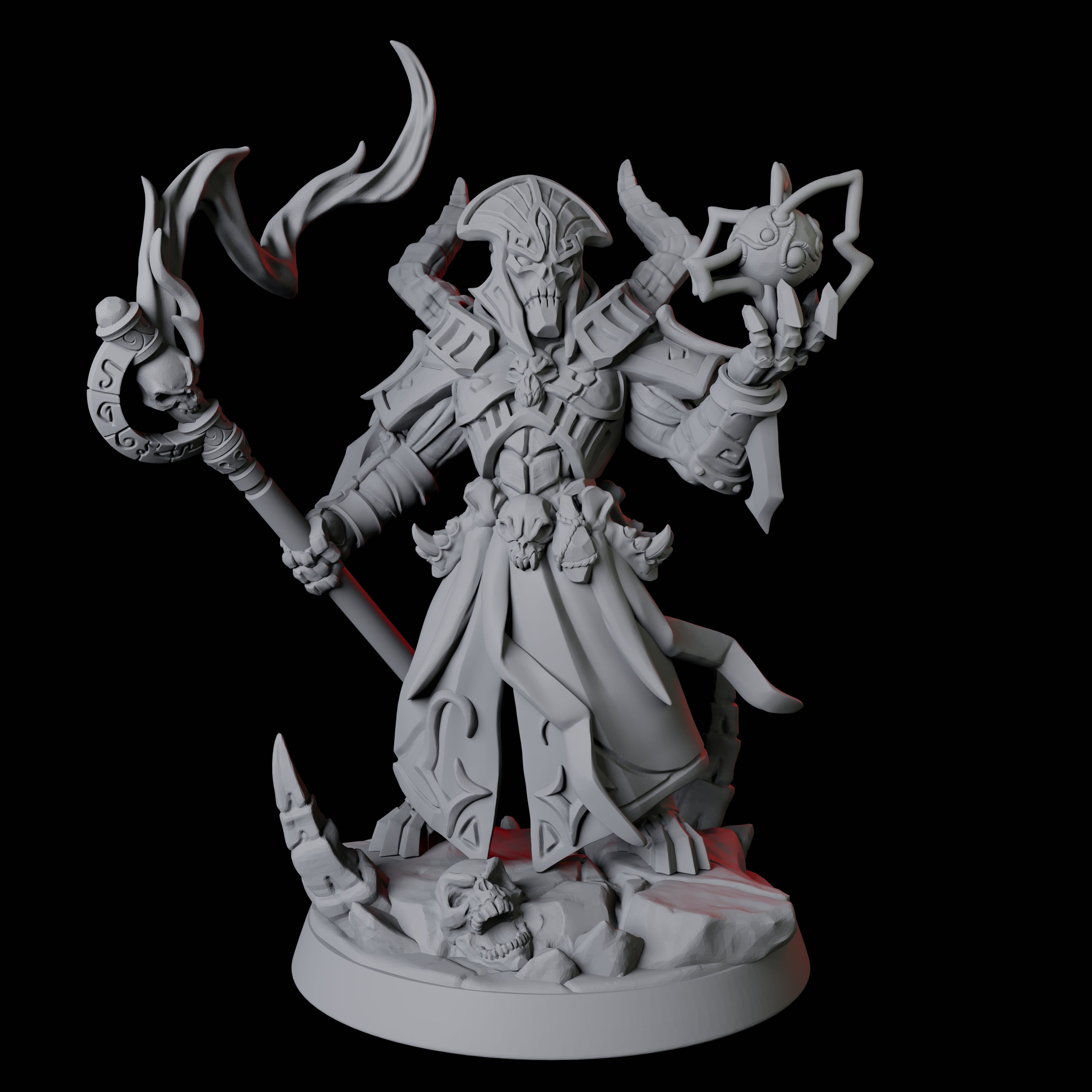 Powerful Warforged Warlock Miniature for Dungeons and Dragons, Pathfinder or other TTRPGs