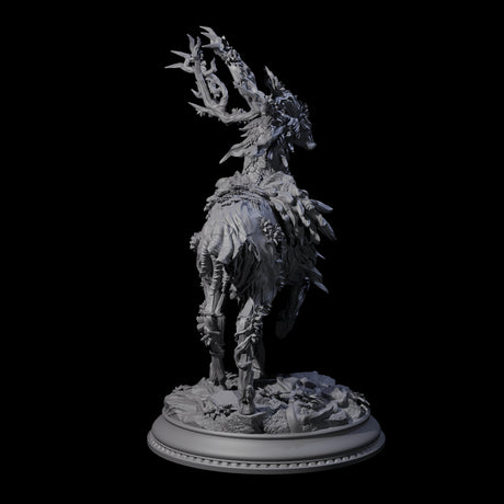 Prancing Fae Forest Stag Miniature for Dungeons and Dragons, Pathfinder or other TTRPGs