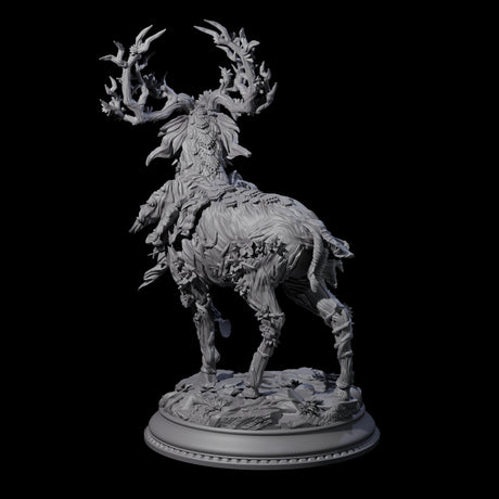 Prancing Fae Forest Stag Miniature for Dungeons and Dragons, Pathfinder or other TTRPGs