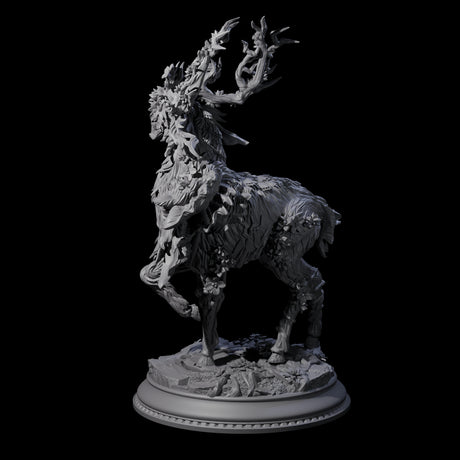 Prancing Fae Forest Stag Miniature for Dungeons and Dragons, Pathfinder or other TTRPGs