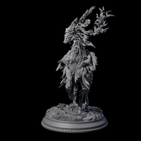 Prancing Fae Forest Stag Miniature for Dungeons and Dragons, Pathfinder or other TTRPGs
