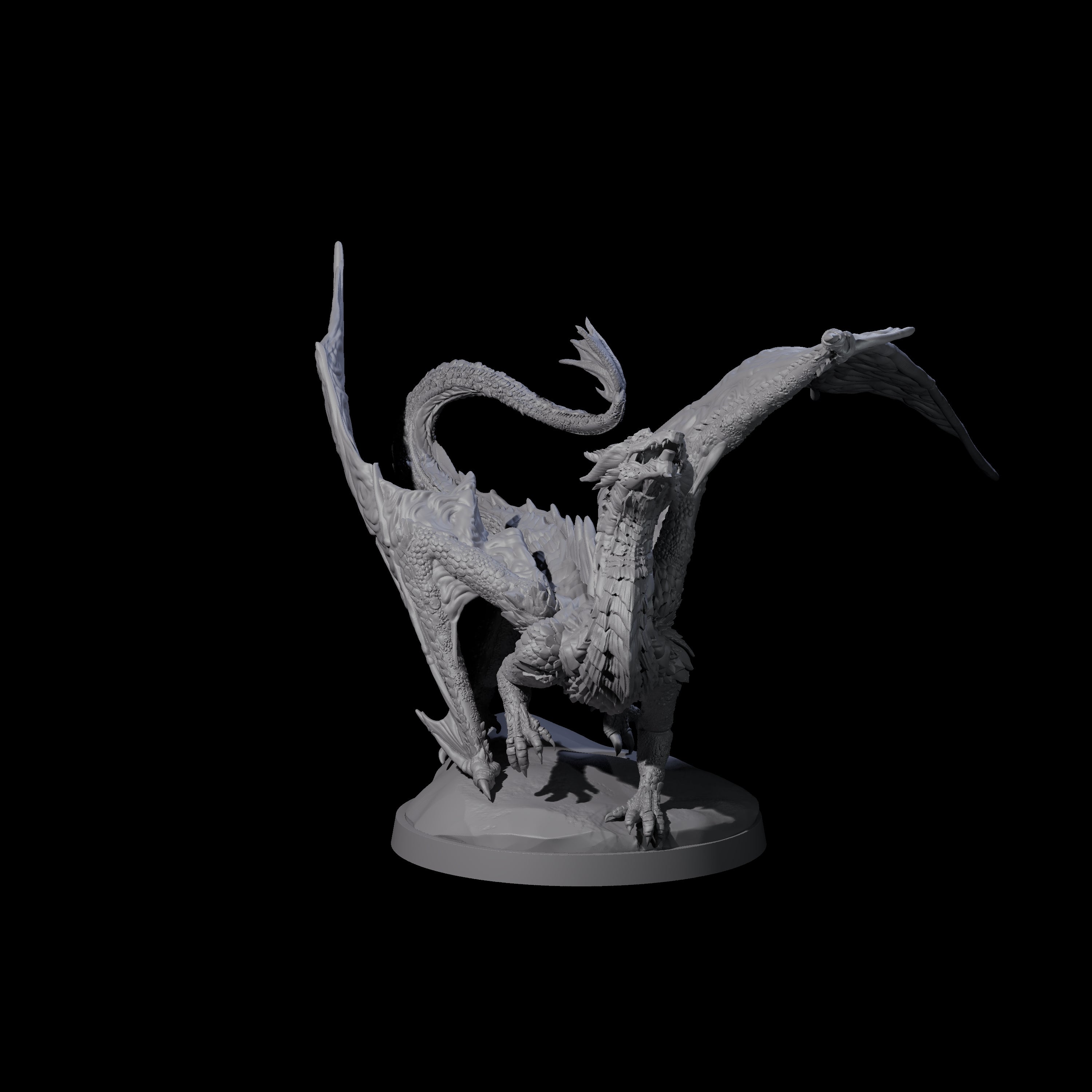 Prancing Golden Dragon Miniature for Dungeons and Dragons, Pathfinder or other TTRPGs