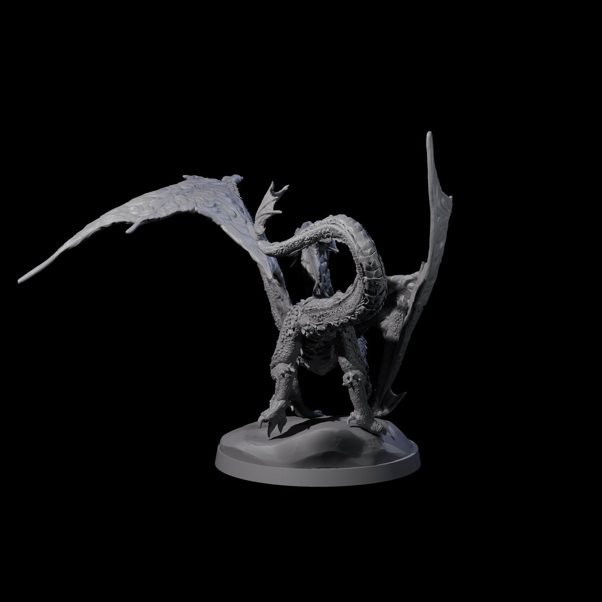 Prancing Golden Dragon Miniature for Dungeons and Dragons, Pathfinder or other TTRPGs