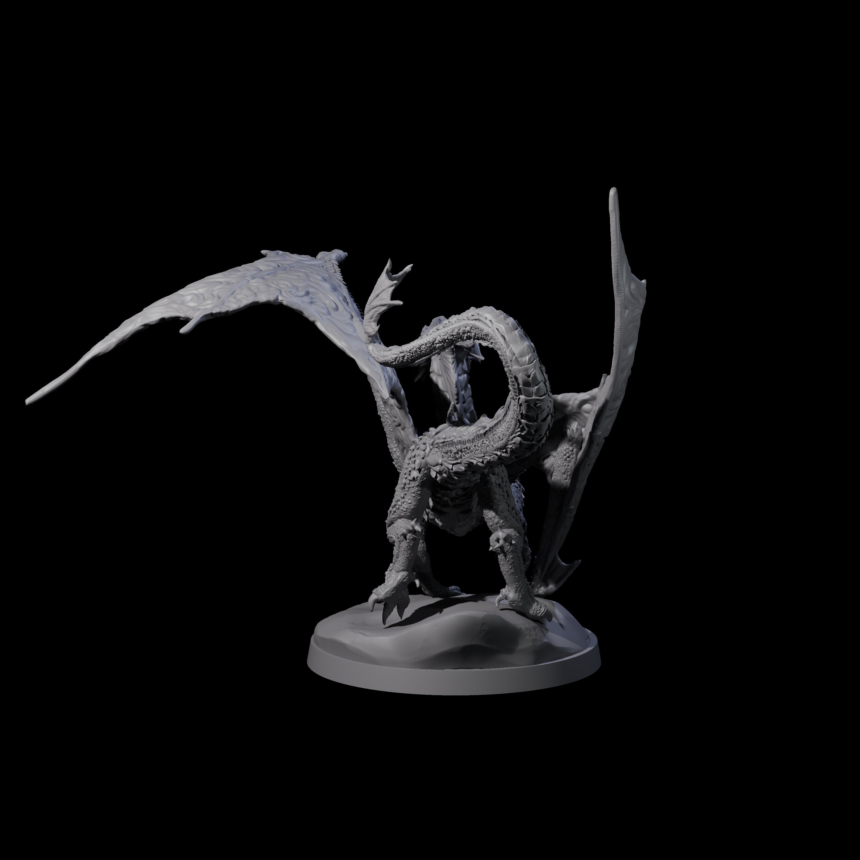 Prancing Golden Dragon Miniature for Dungeons and Dragons, Pathfinder or other TTRPGs