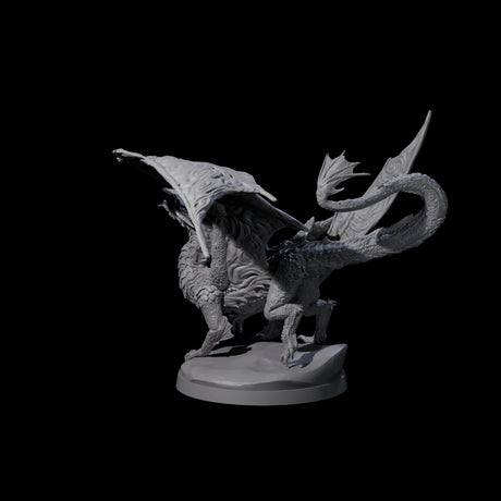 Prancing Golden Dragon Miniature for Dungeons and Dragons, Pathfinder or other TTRPGs