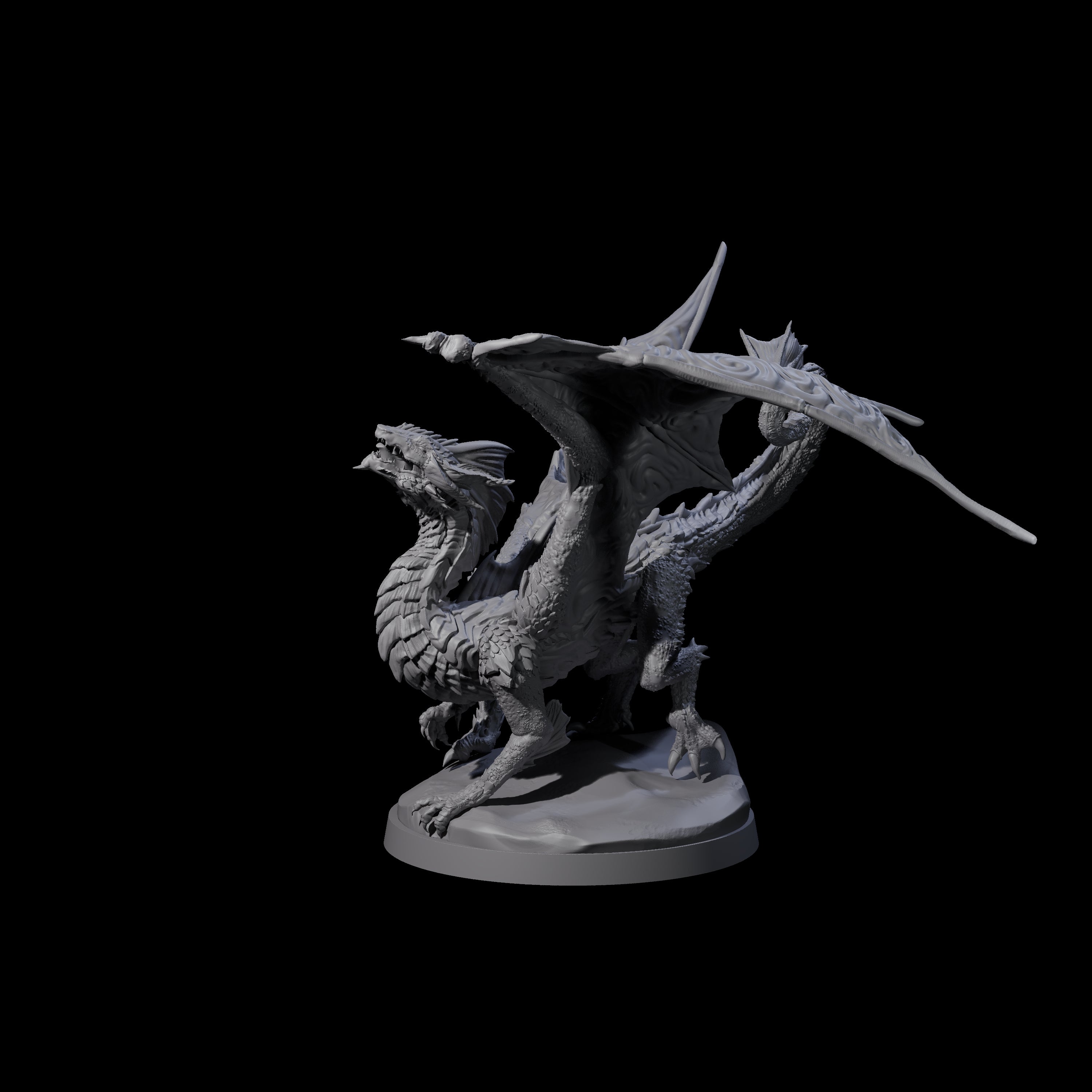Prancing Golden Dragon Miniature for Dungeons and Dragons, Pathfinder or other TTRPGs