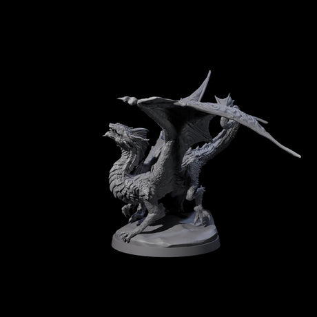 Prancing Golden Dragon Miniature for Dungeons and Dragons, Pathfinder or other TTRPGs