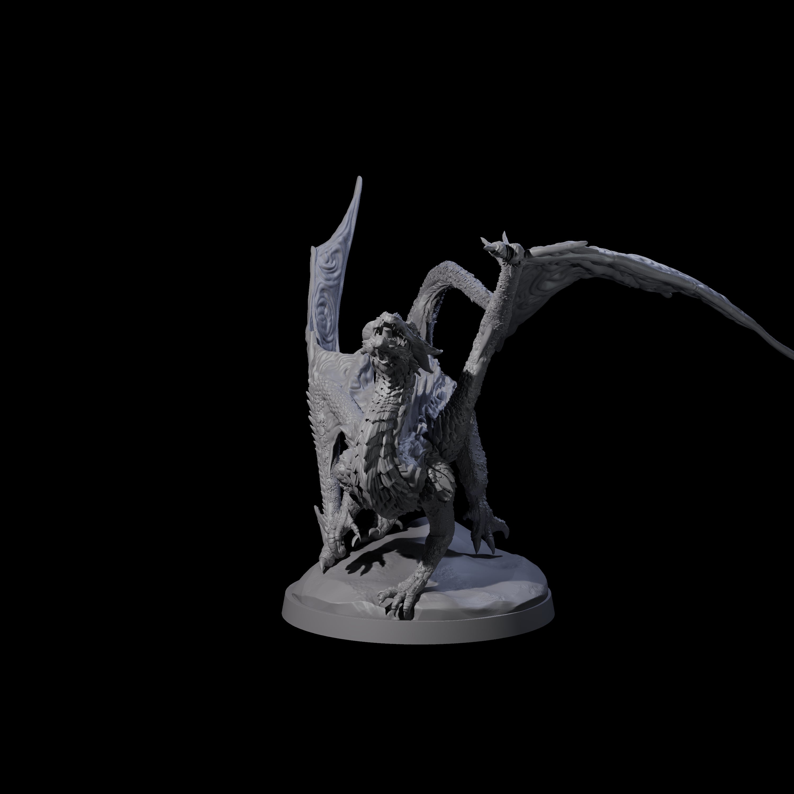 Prancing Golden Dragon Miniature for Dungeons and Dragons, Pathfinder or other TTRPGs