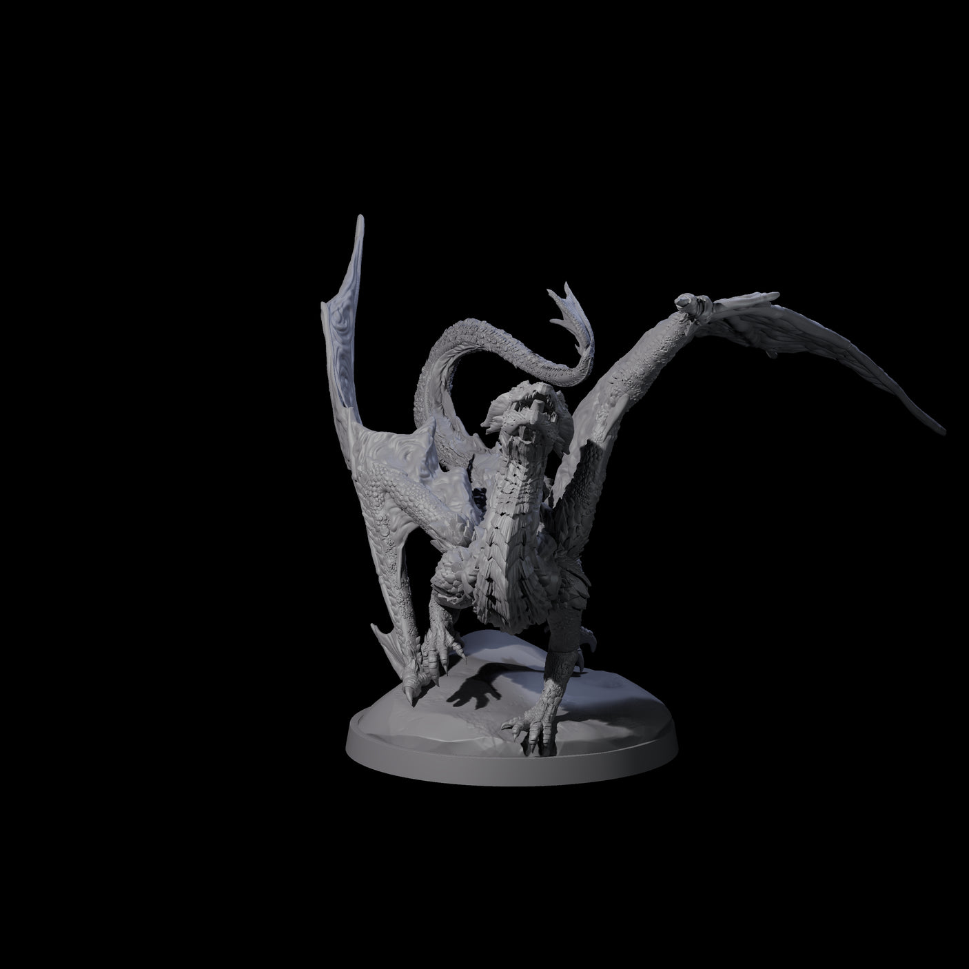 Prancing Golden Dragon Miniature for Dungeons and Dragons, Pathfinder or other TTRPGs