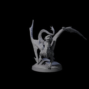 Prancing Golden Dragon Miniature for Dungeons and Dragons, Pathfinder or other TTRPGs