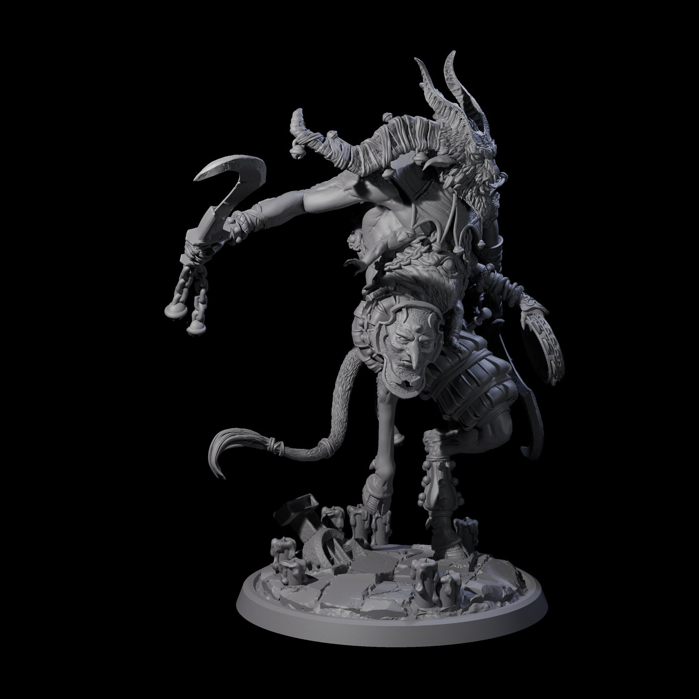 Prancing Jester Goristro Brute A Miniature for Dungeons and Dragons, Pathfinder or other TTRPGs