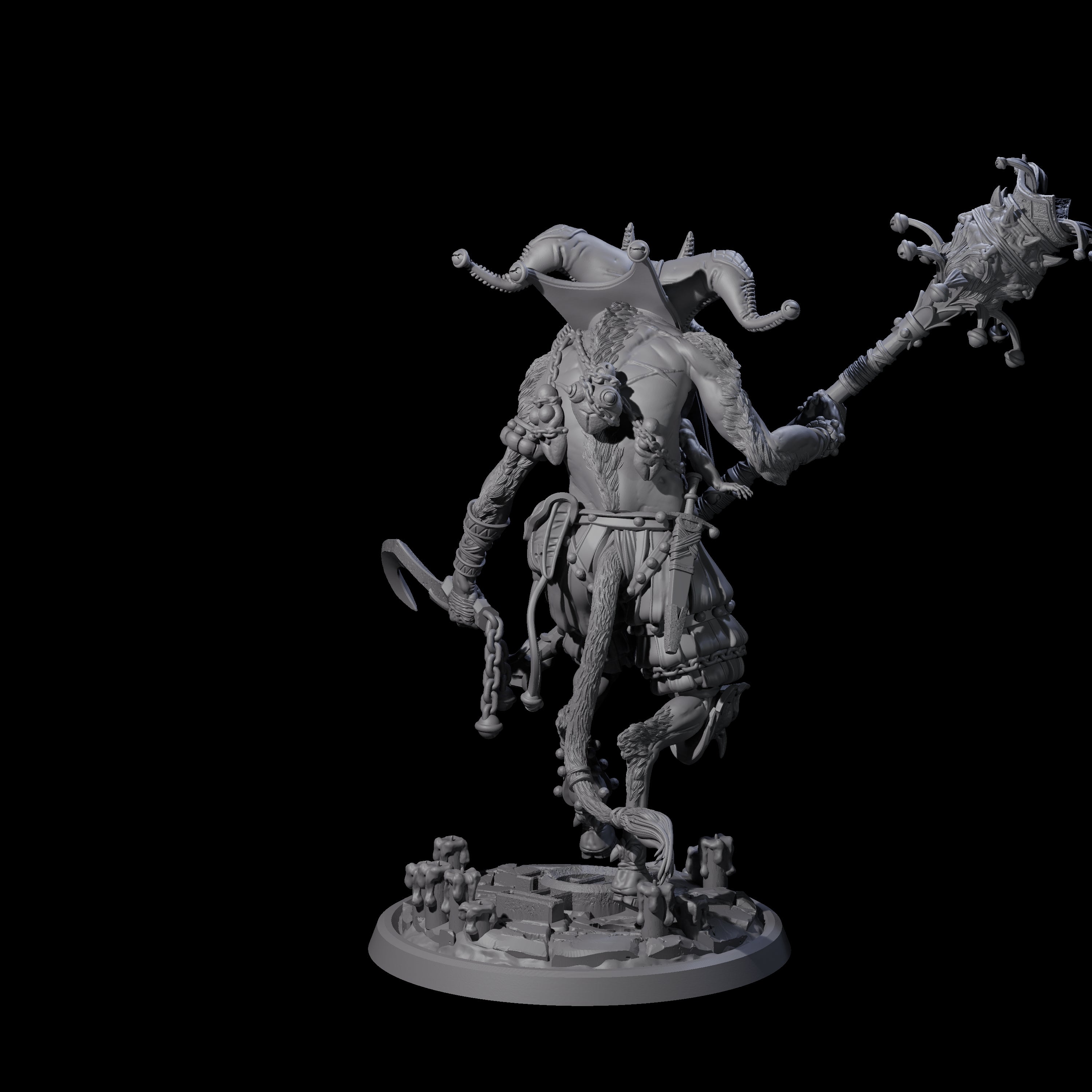 Prancing Jester Goristro Brute D Miniature for Dungeons and Dragons, Pathfinder or other TTRPGs