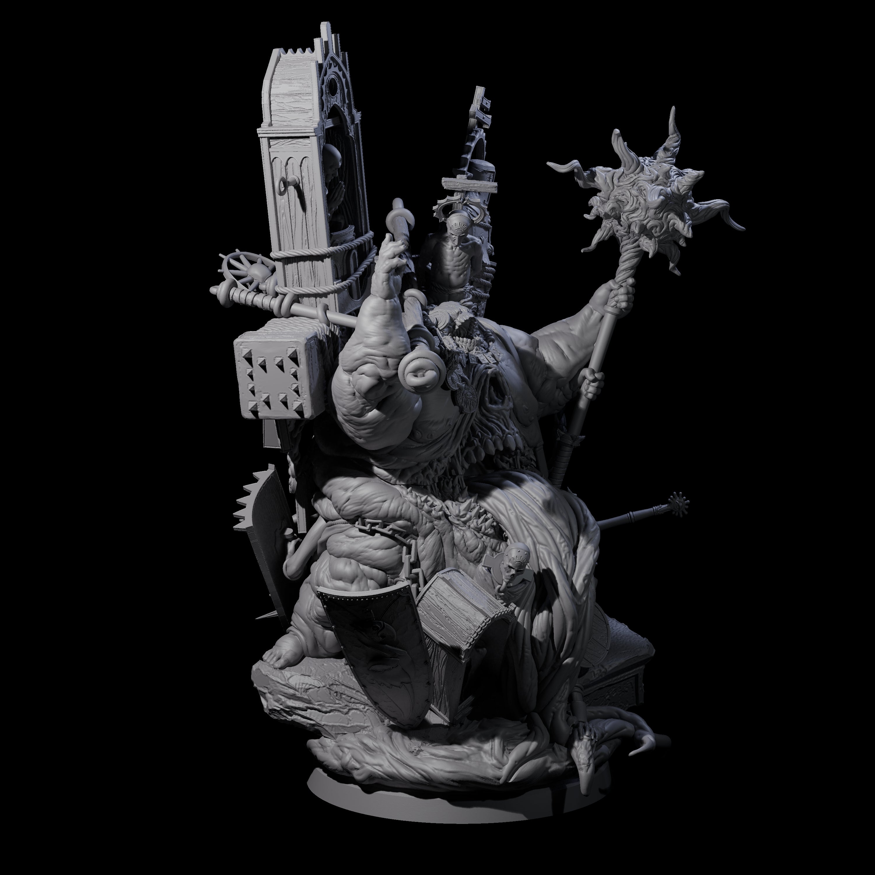 Preaching Corpse Collector Bishop Miniature for Dungeons and Dragons, Pathfinder or other TTRPGs