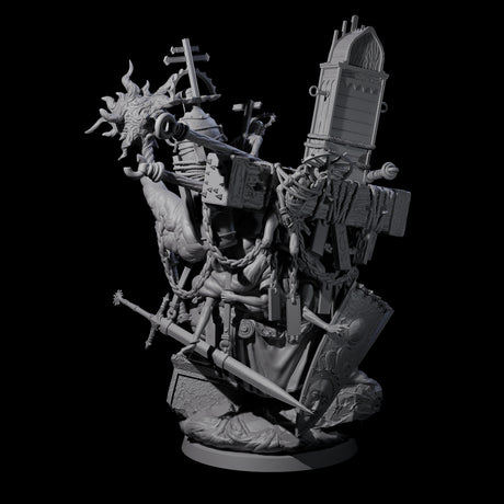Preaching Corpse Collector Bishop Miniature for Dungeons and Dragons, Pathfinder or other TTRPGs