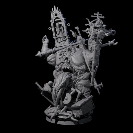 Preaching Corpse Collector Bishop Miniature for Dungeons and Dragons, Pathfinder or other TTRPGs