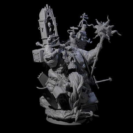 Preaching Corpse Collector Bishop Miniature for Dungeons and Dragons, Pathfinder or other TTRPGs