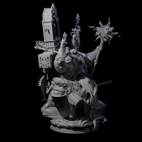 Preaching Corpse Collector Bishop Miniature for Dungeons and Dragons, Pathfinder or other TTRPGs