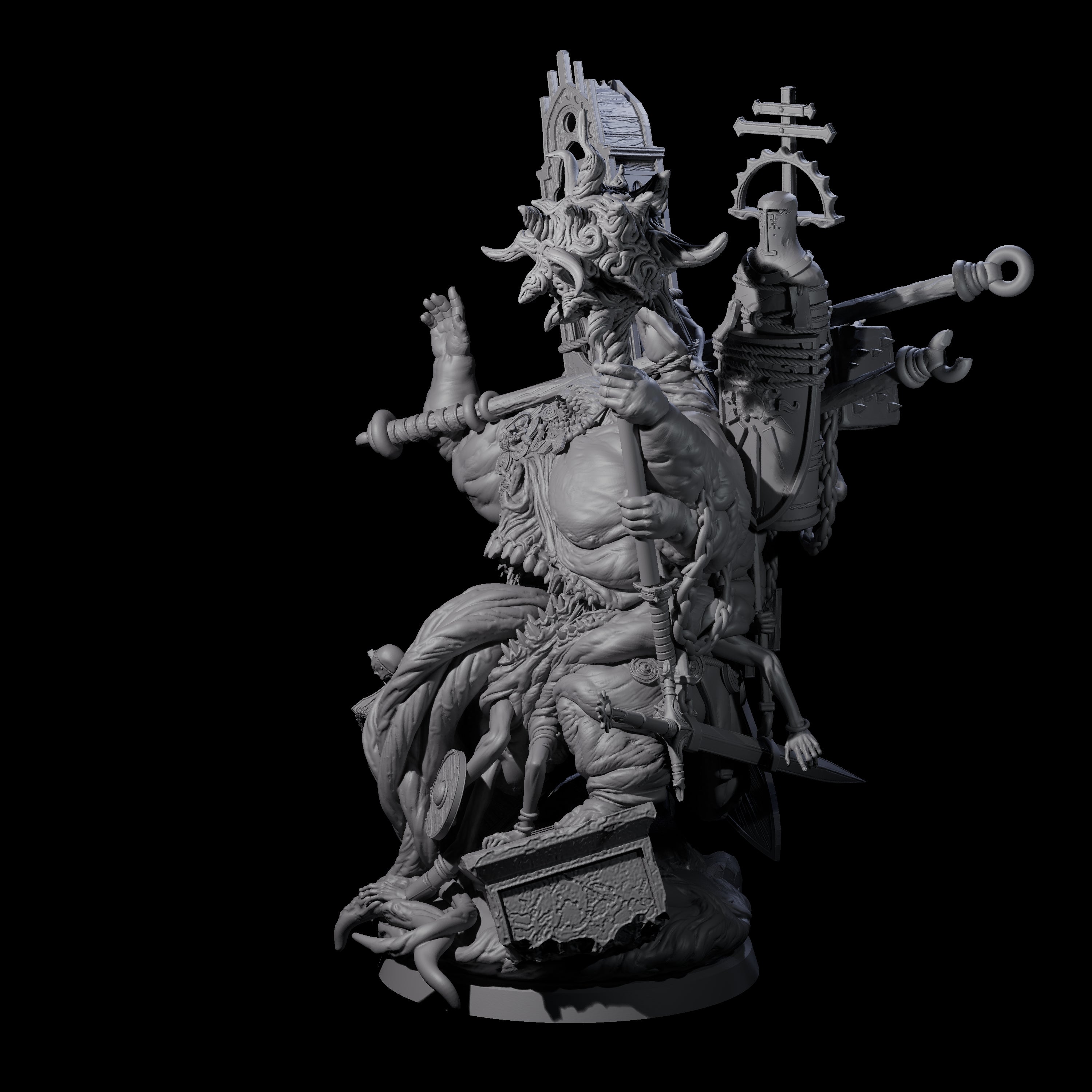 Preaching Corpse Collector Bishop Miniature for Dungeons and Dragons, Pathfinder or other TTRPGs