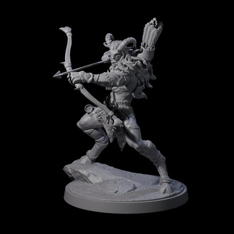 Precise Satyr Marksman A Miniature for Dungeons and Dragons, Pathfinder or other TTRPGs